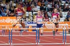 Kaliese Spencer on her way to winning the womens 400 metres hurdles at the Sainsbury's Birmingham Grand Prix. Photos: David T. Hewitson/Sports for All Pics